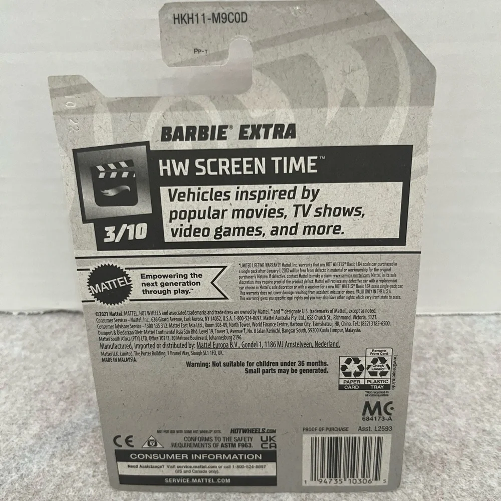 Hot Wheels Barbie Extra Car